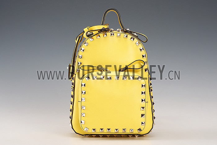 Valentino RockStud Yellow Backpack