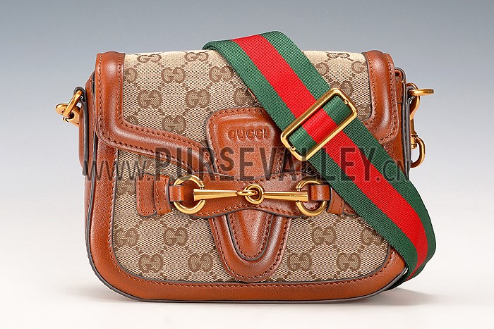 Gucci Lady Web GG Small Canvas Bag Tan