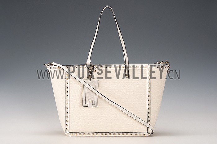 Valentino RockStud Cross Body White Bag