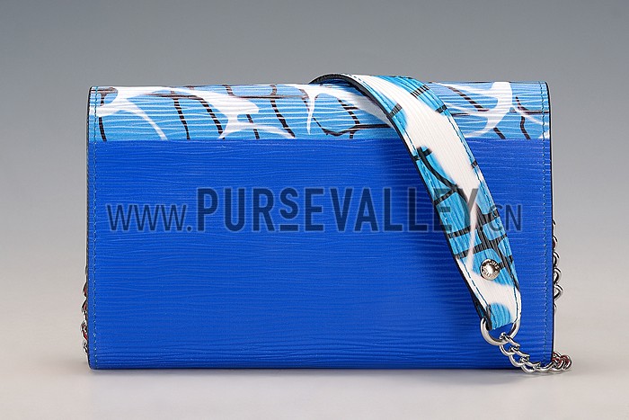 Louis Vuitton Twist Epi Leather Aqua Print Bag
