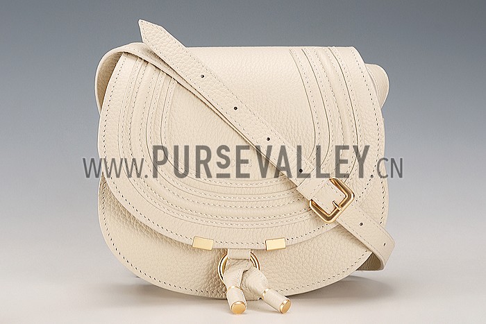 Chloe Marcie Flap Small Shoulder Bag Beige