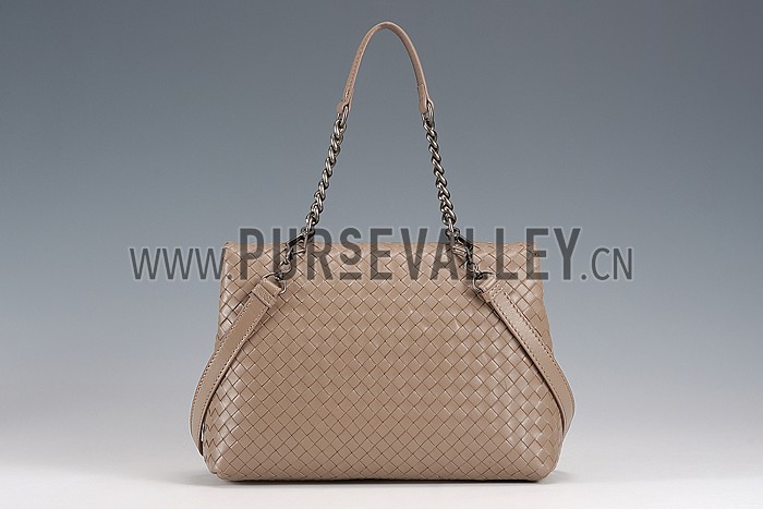 Bottega Veneta New Sand Intrecciato Nappa Olimpia Bag