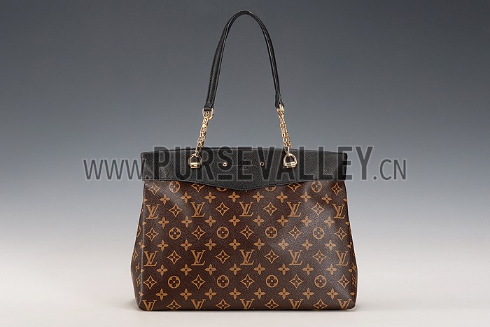 Louis Vuitton Monogram Pallas Shopper Bag Black