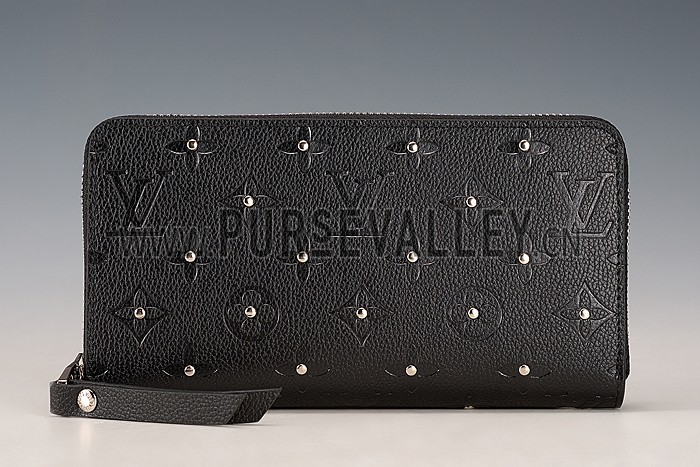 Louis Vuitton Empreinte Zippy Wallet With Studs Black