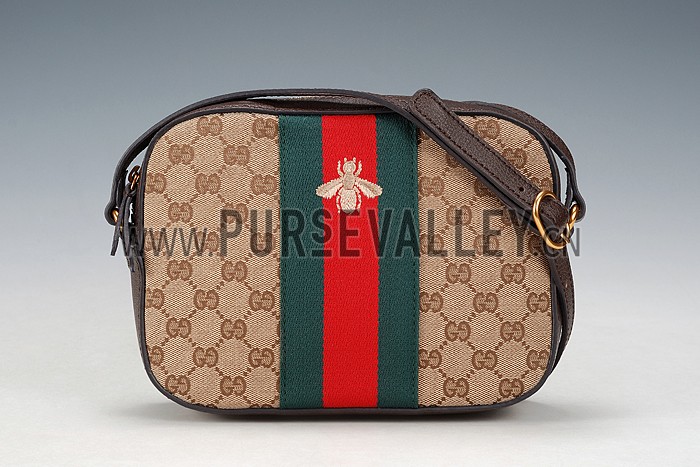 Gucci Bee Detail GG Canvas Bag