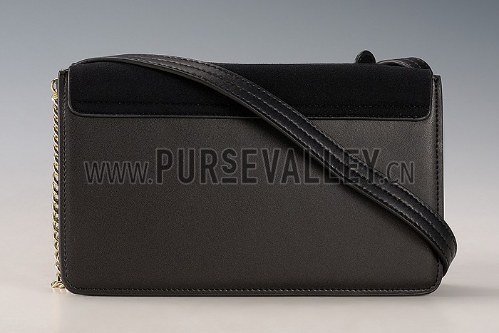 Chloe Faye Small Bag Black Suede Leather Flap