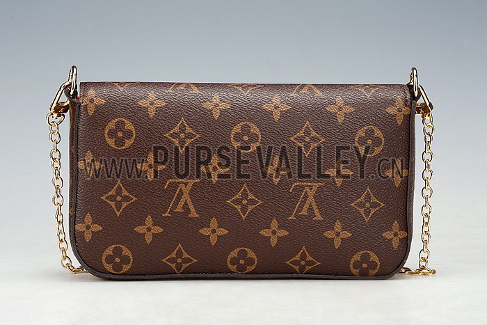 Louis Vuitton Monogram Felicie Chain Wallet Fuchsia 18926651