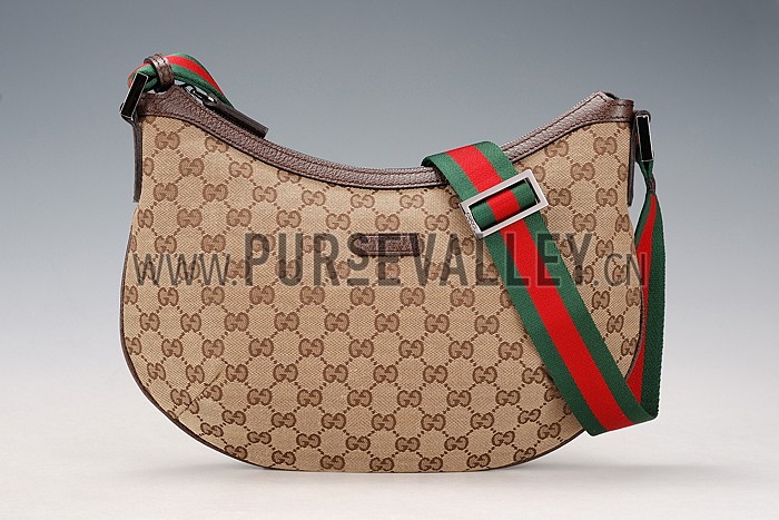 Gucci Original GG Canvas Messenger Bag Brown