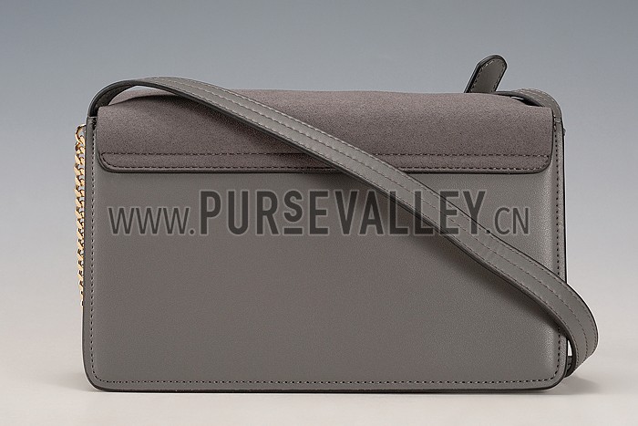Chloe Faye Small Bag Grey Suede Leather Flap