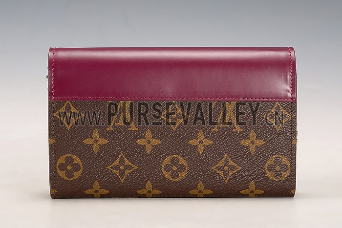 Louis Vuitton Monogram Totem Chain Wallet Plum