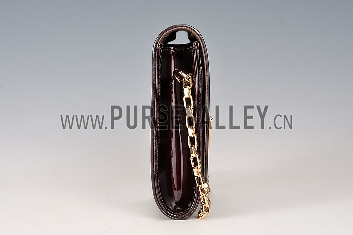 Louis Vuitton Chain Louise Patent Leather Amarante