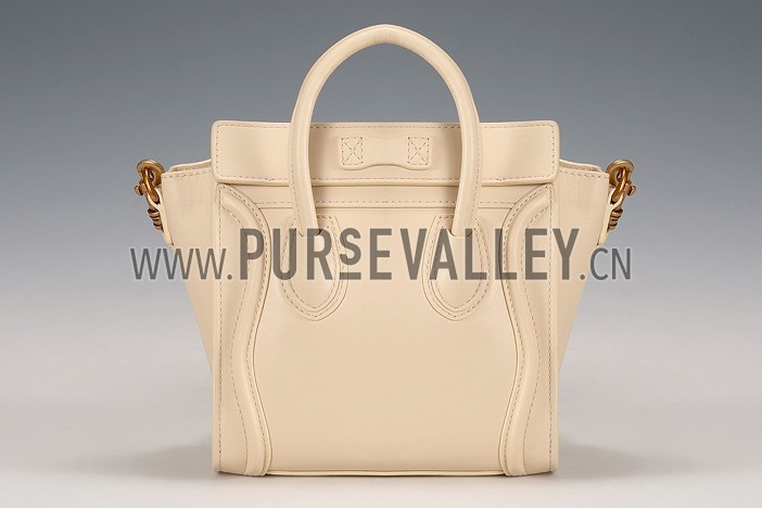 Celine Nano Luggage Beige