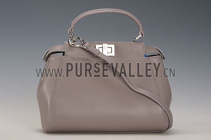 Fendi Peekaboo Mini Grey Bag