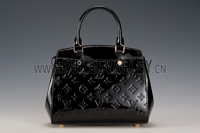 Louis Vuitton Brea Monogram Vernis PM Bag Black