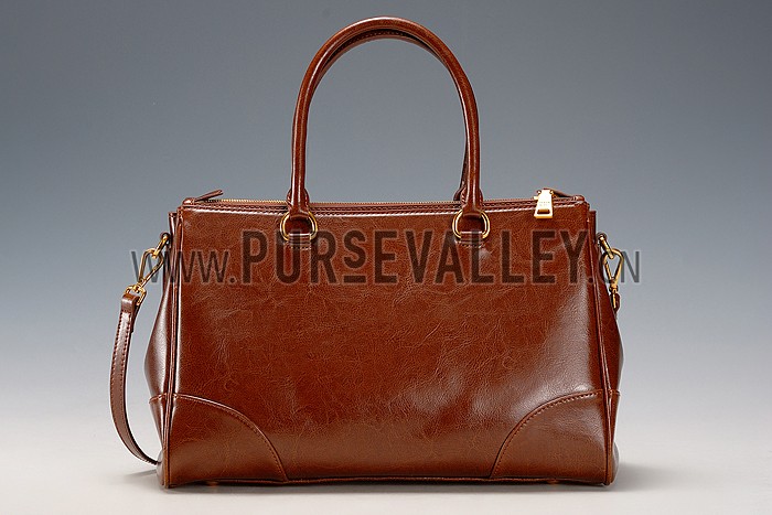 Prada Classic Satchel Brown