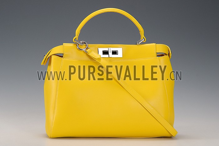 Fendi Peekaboo Medium Yellow Bag