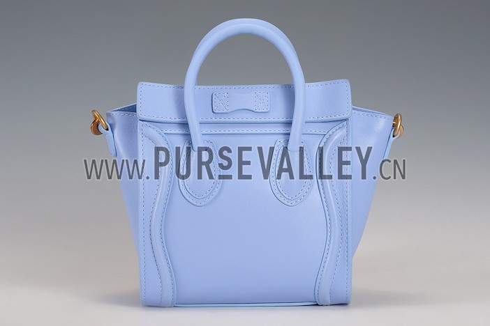 Celine Nano Luggage Light Blue