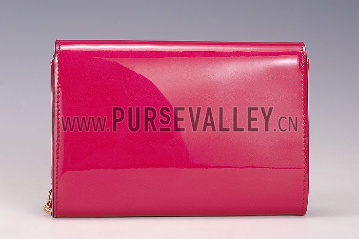 Louis Vuitton Chain Louise Patent Leather Fuchsia
