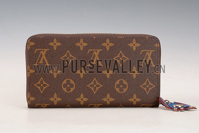 Louis Vuitton Monogram Totem Zippy Wallet Plum
