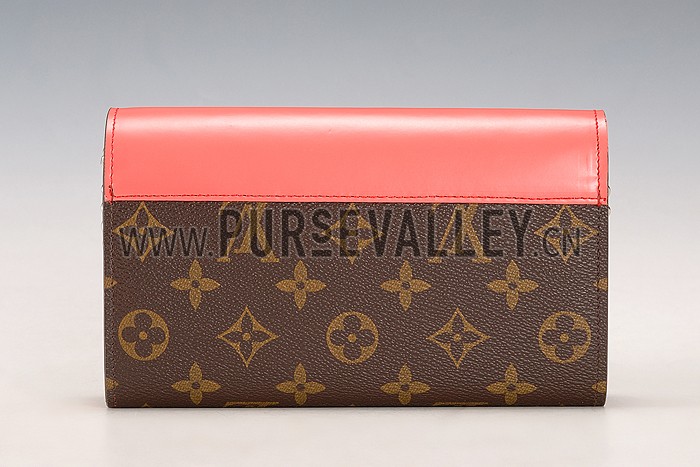 Louis Vuitton Monogram Totem Chain Wallet Flamingo