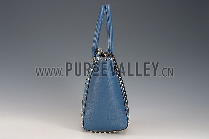 Valentino Viva Valentino Fabric Top Handle Bag Blue