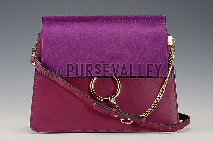 Chloe Faye Plum Shoulder Bag