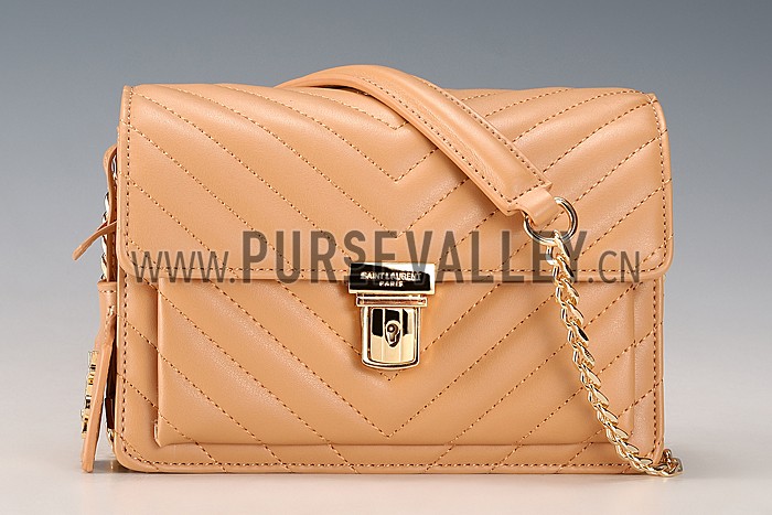 Saint Laurent High School Matelasse Medium Bag Beige