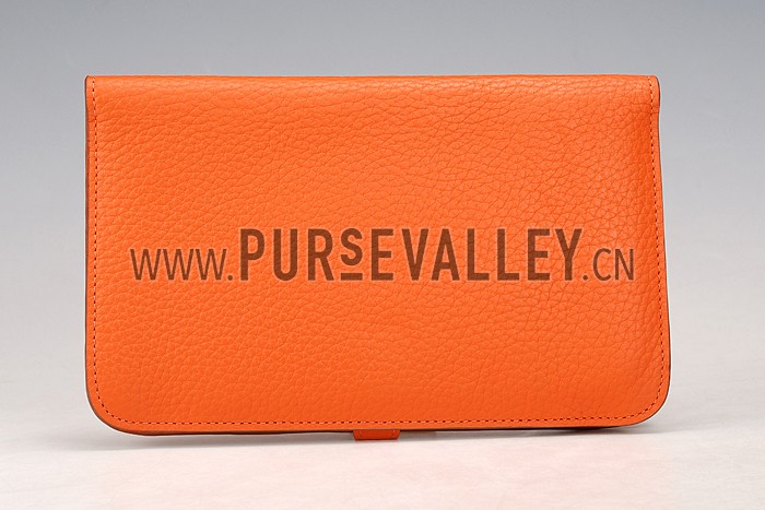 Hermes Dogon Wallet Orange 18926638