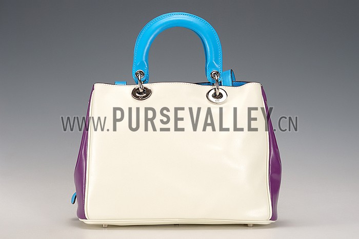 Diorissimo Medium Beige, Blue and Purple City Bag
