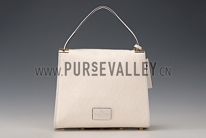 Valentino Viva Valentino Fabric Single Handle Bag White