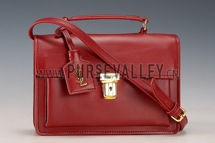 Saint Laurent High School Medium Bag Dark Red