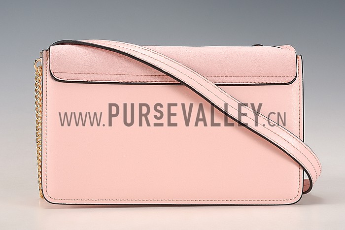 Chloe Faye Small Bag Light Pink Suede Leather Flap