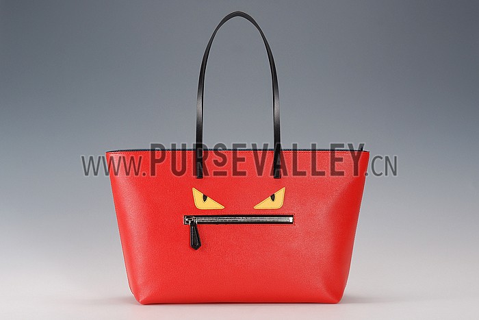 Fendi Orange Monster Tote Bag