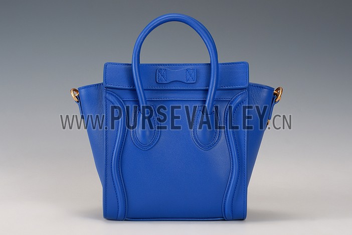 Celine Nano Luggage Blue