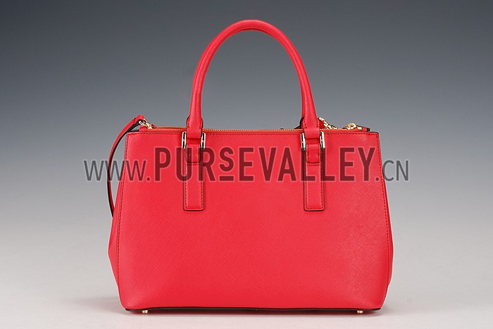 Tory Burch Robinson Double Zip Red Tote