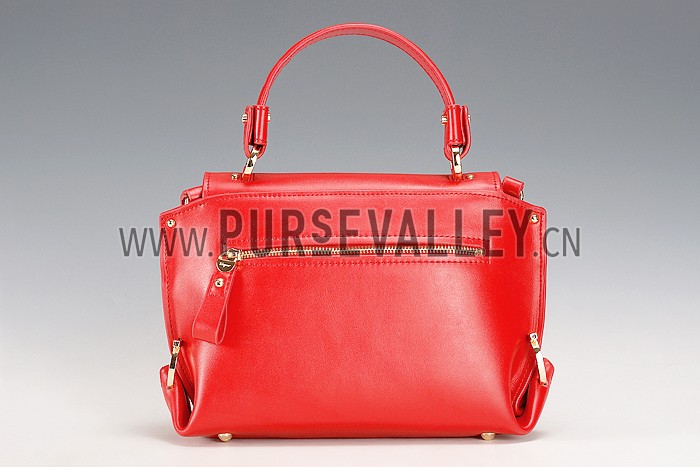 Salvatore Ferragamo Sofia Mini Leather Tote Red