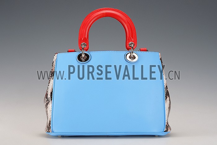 Diorissimo Medium Light Blue and Spotted City Bag