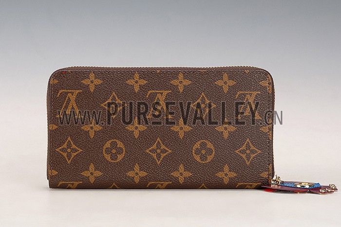 Louis Vuitton Monogram Totem Zippy Wallet Flamingo