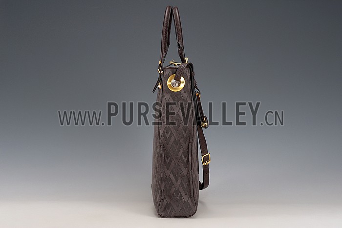 Valentino Viva Valentino Fabric Vertical Tote Bag Military Green