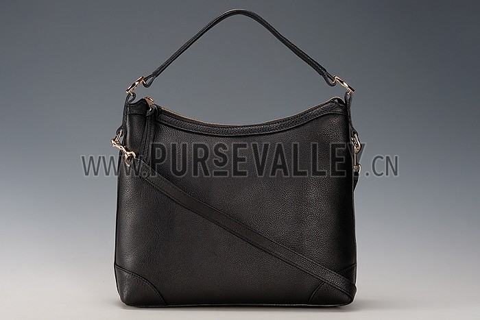 Gucci Miss GG Leather Hobo Black