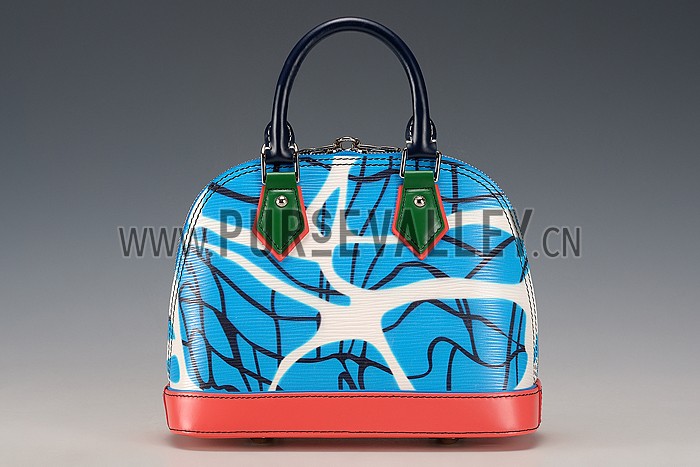 Louis Vuitton Alma Epi Leather Aqua Print BB Bag