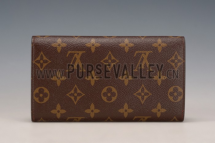 Louis Vuitton Emilie Wallet Chili Red