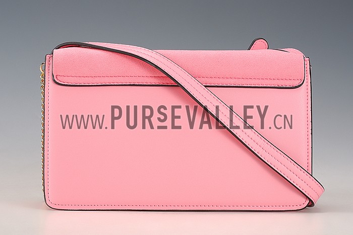 Chloe Faye Small Bag Pink Suede Leather Flap