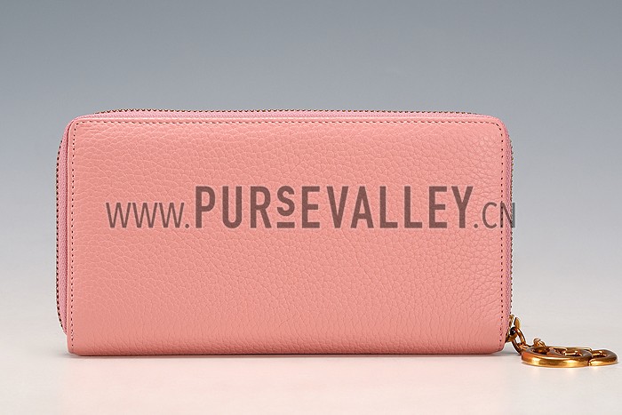 Gucci Marmont Leather Wallet Pink