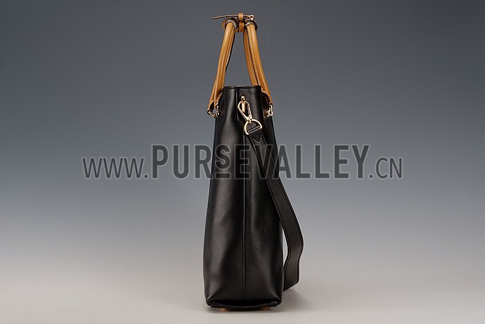 Louis Vuitton Flore Black With Tan Handles