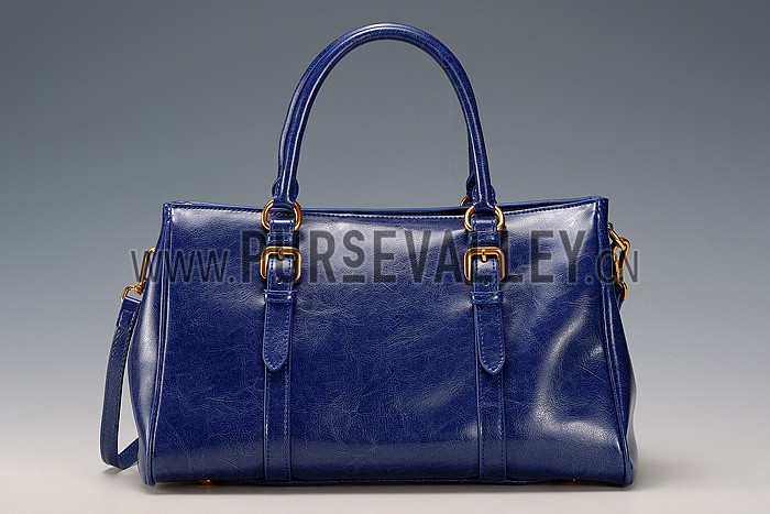 Prada Classic Top Handle Blue