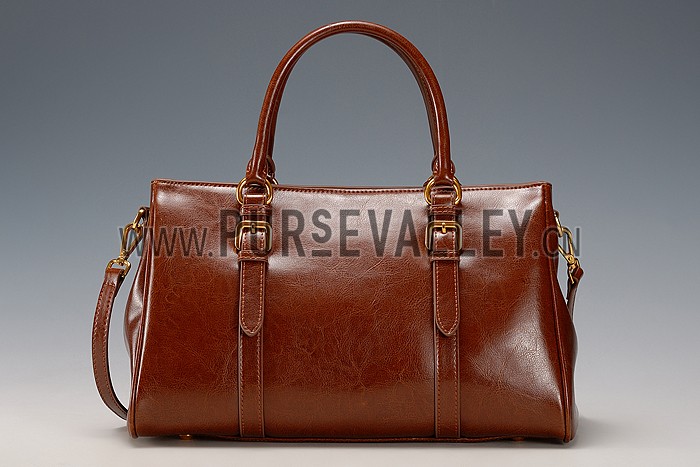 Prada Classic Top Handle Brown