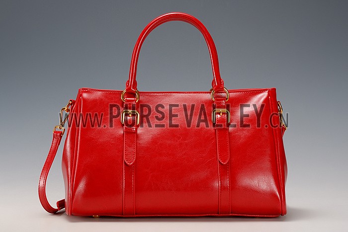 Prada Classic Top Handle Red
