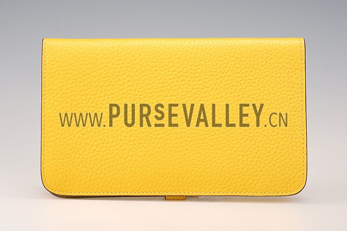 Hermes Dogon Wallet Yellow 18926641