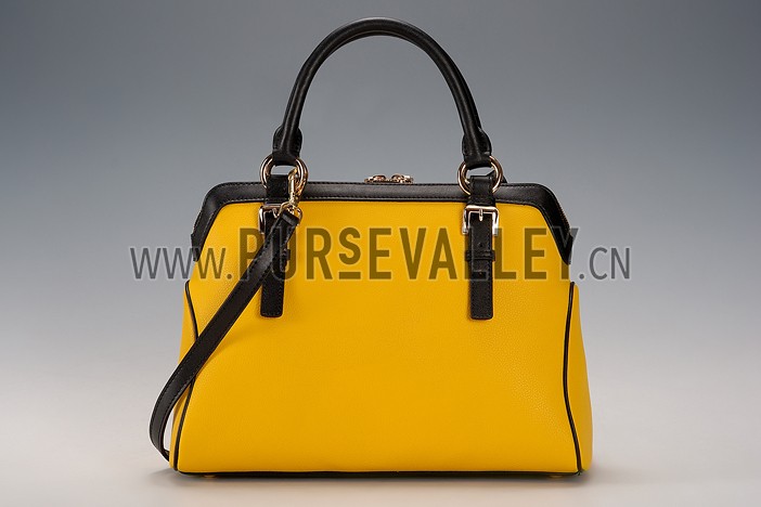 Prada Shoulder Handbag Yellow and Black